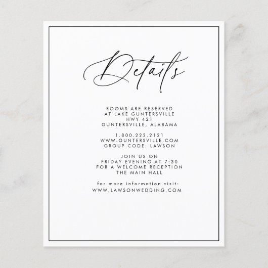 予算詳細カード チラシ (正面)