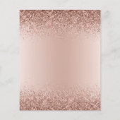 予算誕生日グリッターバラ金ゴールドフライヤー チラシ (裏面)