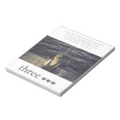 予算誕生日フォト招待状メモ帳 ノートパッド (回転)