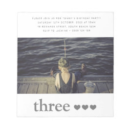 予算誕生日フォト招待状メモ帳 ノートパッド