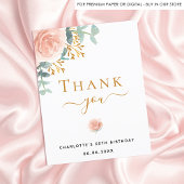 予算誕生日フローラユーカリサンキューカード