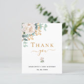 予算誕生日フローラユーカリサンキューカード (スタンド正面)