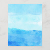 予算誕生日プールパーティの招待状 (裏面)