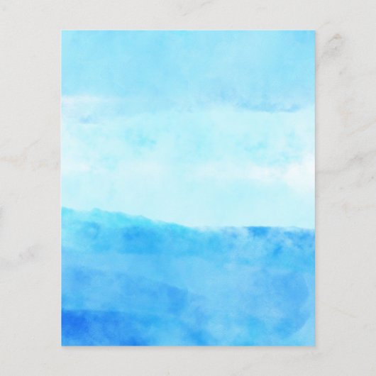 予算誕生日プールパーティの招待状 (裏面)