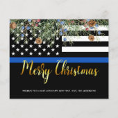 予算警察クリスマス法執行はがき (正面)