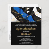 予算警察プロモーション法執行招待状 (正面/裏面)