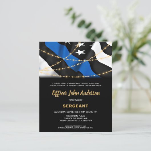 予算警察プロモーション法執行招待状 (スタンド正面)