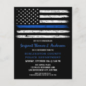 予算警察官退職写真招待状 (正面)