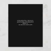 予算警察法執行結婚式招待状 (裏面)