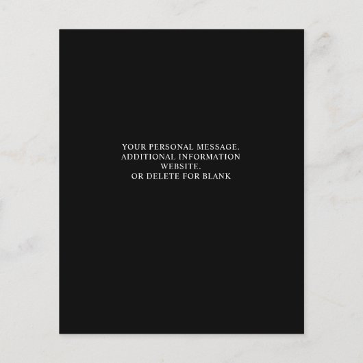 予算警察法執行結婚式招待状 (裏面)