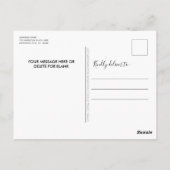 予算警察署ブルーラインフラッグクリスマス ポストカード (裏面)