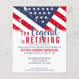 予算警察退職愛国的招待状