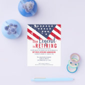 予算警察退職愛国的招待状 チラシ (シングル)