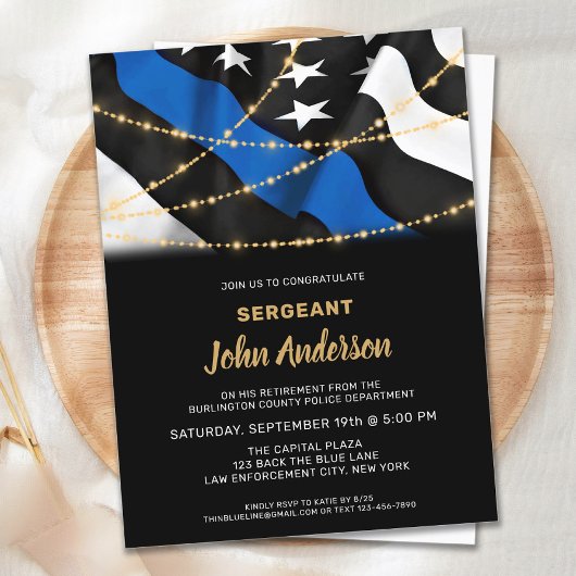 予算警察退職法執行招待状