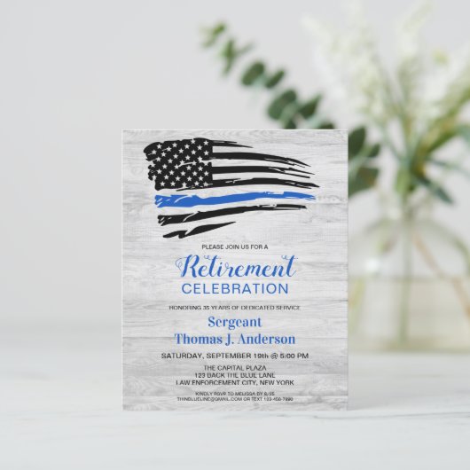 予算警察退職法執行招待状 (スタンド正面)