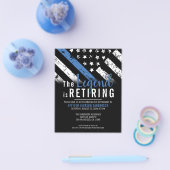 予算警察退職金シンブルーライン招待状 チラシ (シングル)