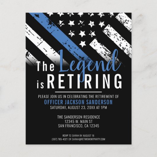 予算警察退職青色線フラグパーティー (正面)