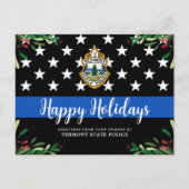 予算警察部クリスマスカードブルーライン ポストカード (正面)