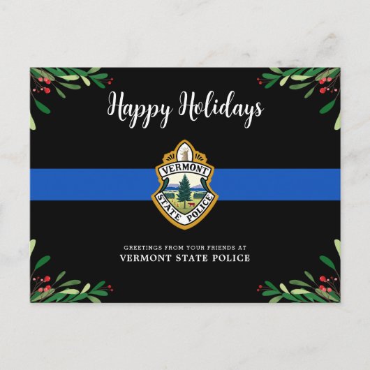 予算警察部クリスマス法執行 ポストカード (正面)