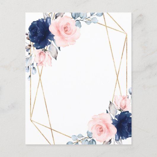 予算赤面と海軍結婚の記念日招待状 (裏面)