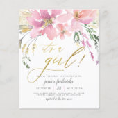 予算赤面と金ゴールドそれが女の子フローラベビーシャワー (正面)