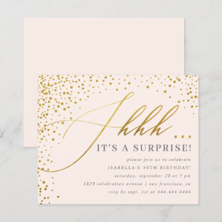 予算赤面と金ゴールド紙吹雪スクリプト驚きのパーティー