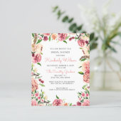 予算赤面コーラルフローラブライダルシャワー招待 (スタンド正面)