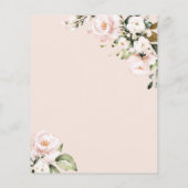 予算赤面バラフラワーズ結婚式招待状 (裏面)