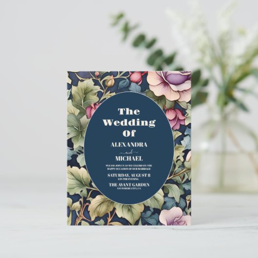 予算赤面ピンクウォーターカラーフローラ牡丹結婚ズ (スタンド正面)