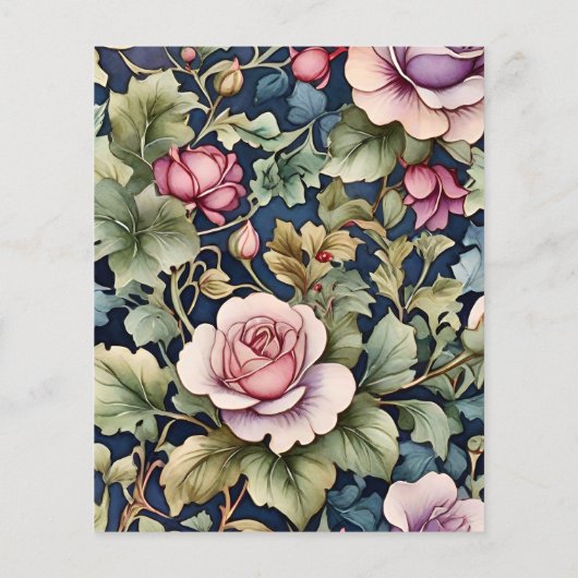 予算赤面ピンクウォーターカラーフローラ牡丹結婚ズ (裏面)