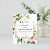 予算赤面ピンクフレームブライダルシャワー招待状 (スタンド正面)