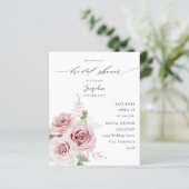 予算赤面ピンクフローラブライダルシャワー (スタンド正面)