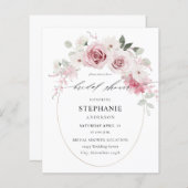 予算赤面ピンクフローラブライダルシャワー2 (正面/裏面)