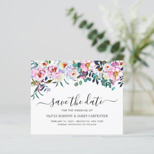 予算赤面ピンクユーカリフローラ保存日 (スタンド正面)