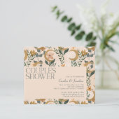 予算赤面フローラムーンカップルズシャワー招待状 (スタンド正面)