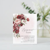 予算赤面ブルゴーニュ婚約パーティ招待状 (スタンド正面)