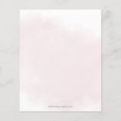 予算赤面ブルゴーニュ婚約パーティ招待状 (裏面)