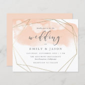 予算赤面水カラー金ゴールドジオメト結婚リ (正面/裏面)