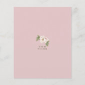 予算赤面牡丹フローラ結婚式の日付を保存 チラシ (裏面)