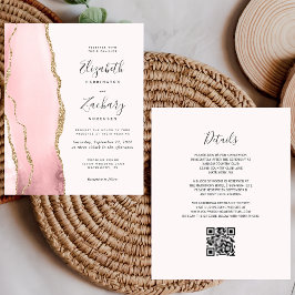 予算赤面金ゴールド集計QRコード結婚式の招待