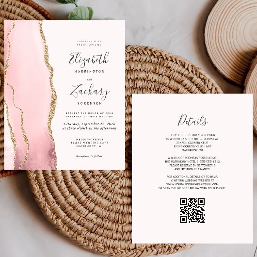 予算赤面金ゴールド集計QRコード結婚式の招待
