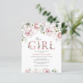 予算赤面&バラ金ゴールドベビーシャワー招待状 (スタンド正面)