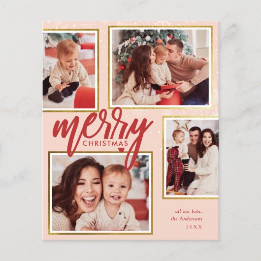 予算赤面&レッドメリークリスマス4写真コラージュ (正面)