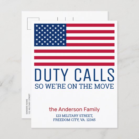 予算軍隊の動くアナウンス米国国旗 (正面/裏面)