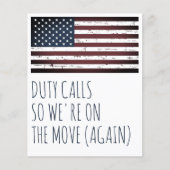 予算軍隊の引越アナウンスPCSの移動 (正面)