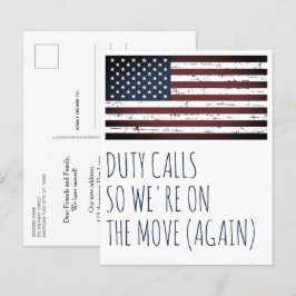 予算軍隊の引越アナウンスPCSの移動