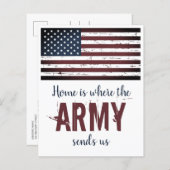 予算軍隊の引越アナウンスPCSの移動 (正面/裏面)