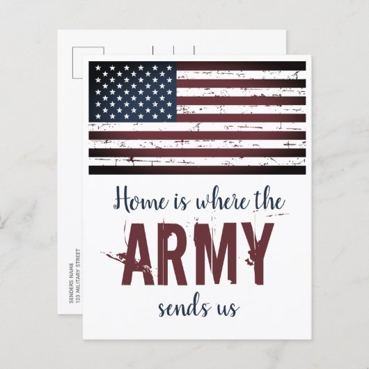 予算軍隊の引越アナウンスPCSの移動 (正面/裏面)