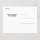 予算軍隊兵士ホームカミング招待状はがき (裏面)