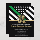 予算軍隊訓練卒業招待状 (正面/裏面)